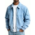 thumbnail image 1 of Men's Corduroy Jacket Casual Long Sleeve with Pockets, Fashionable Everyday Wear Jacket for Holiday & Gifts, 1 of 3