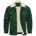 thumbnail image 1 of Men's Corduroy Jacket - Long Sleeve Fleece Lined Coat for Fall Winter, 1 of 7