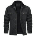 thumbnail image 1 of Men's Corduroy Jacket - Long Sleeve Fleece Lined Coat for Fall Winter, 1 of 7