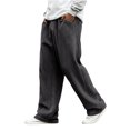 thumbnail image 1 of Men's Corduroy Pants Casual Drawstring Elastic Waist Straight Leg Sweatpants with Pockets, 1 of 6