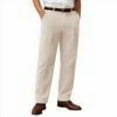 thumbnail image 1 of Men's Corduroy Pants Dressy Vintage Pleated Casual Straight Leg Slacks Relaxed Fit Suit Button Trousers (42, Beige), 1 of 5