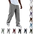 thumbnail image 1 of Men's Corduroy Pants Ribbed Texture Straight Leg Retro Streetwear Casual, 1 of 9
