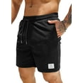 thumbnail image 1 of Men's Corduroy Shorts Casual Elastic Waist Drawstring Lightweight Summer Beach Shorts, 1 of 9