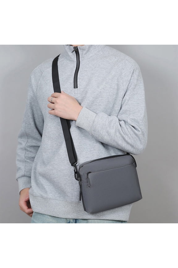 Men's Corduroy Sling Bag Crossbody Chest Bag Messenger Shoulder Pack Lightweight Multifunctional Travel Daypack