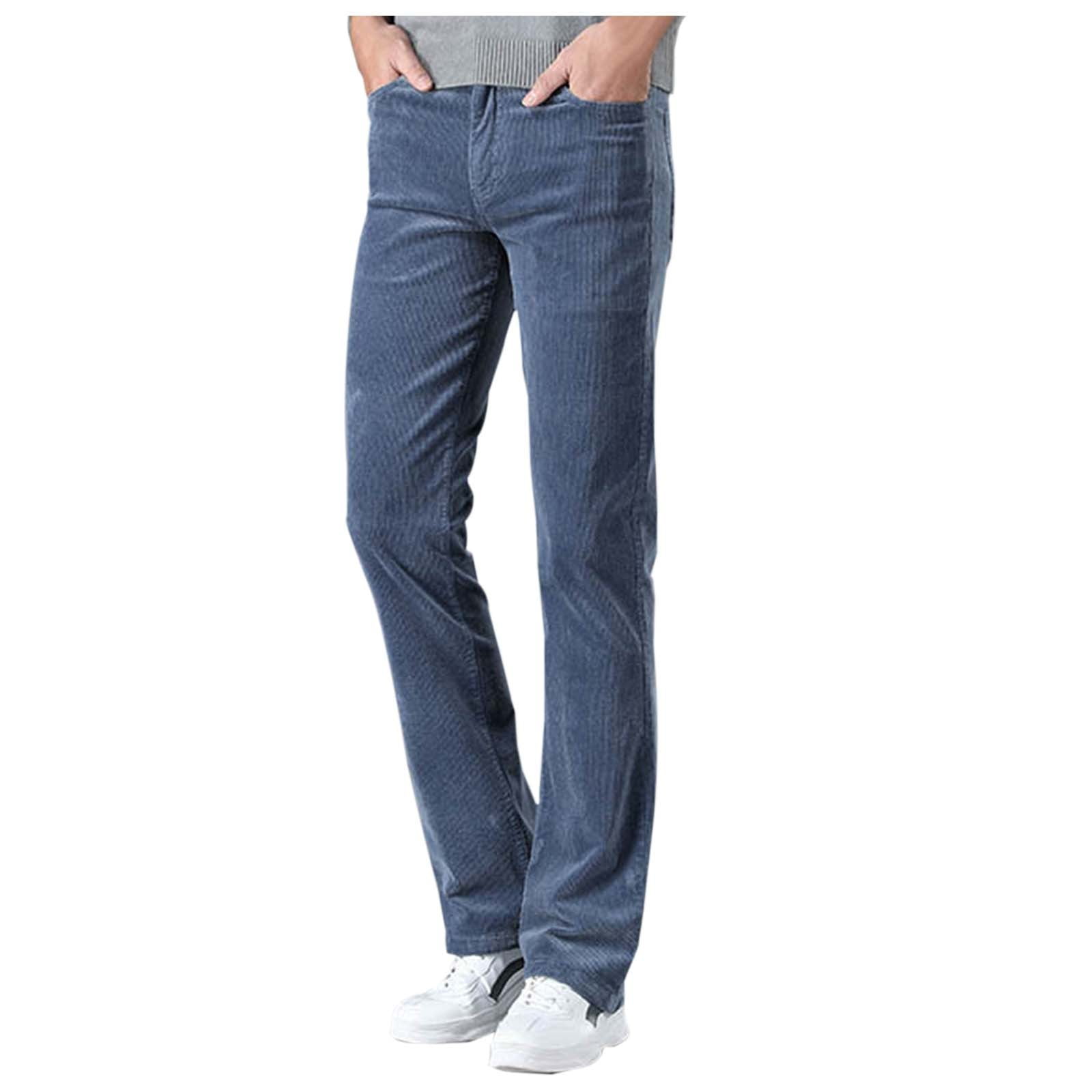 Men's Corduroy Vintage Bell Bottom Pants 70s Disco Stretchy Flared Pants Fit 60s 70s Outfits For