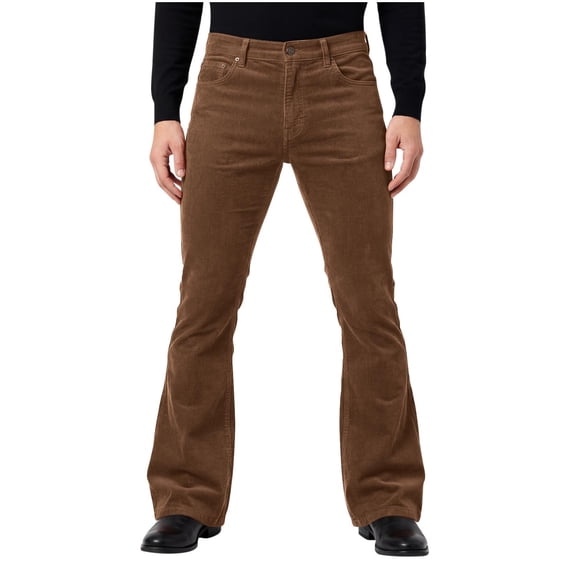 Men's Corduroy Vintage Bell Bottom Pants 70s,Disco Stretchy Flared Pants Fit 60s 70s Outfits for Men,Mens Bell Bottom Jeans.
