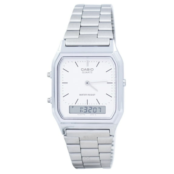 Men's Core AQ230A-7D Silver Stainless-Steel Quartz Watch