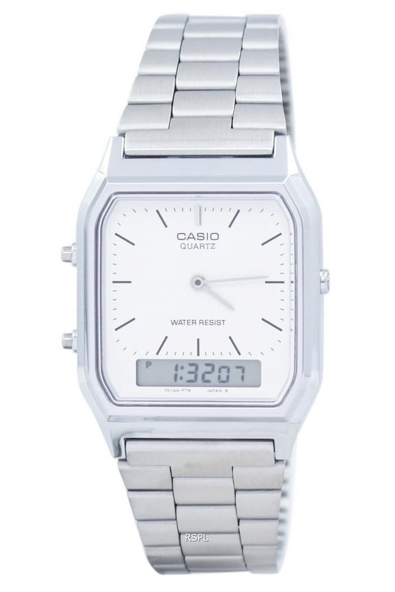 Men's Core AQ230A-7D Silver Stainless-Steel Quartz Watch