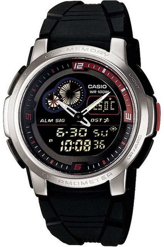 Men's Core AQF102W-1BV Black Resin Quartz Sport Watch