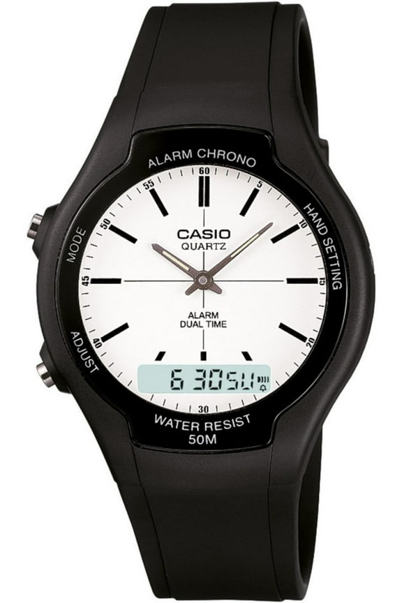 Men's Core AW90H-7EV Black Rubber Quartz Sport Watch