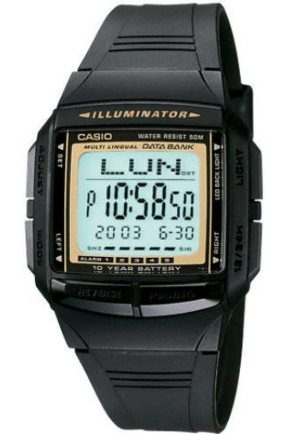 Men's Core DB36-9AV Black Resin Quartz Watch