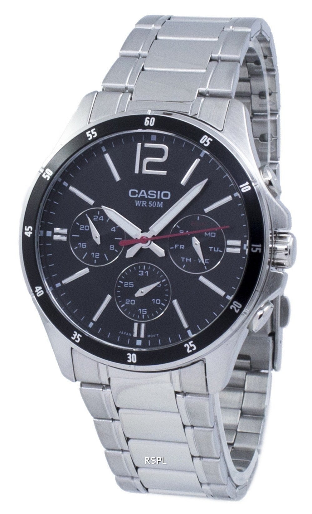 Men's Core MTP1374D-1AV Silver Metal Japanese Quartz Fashion Watch