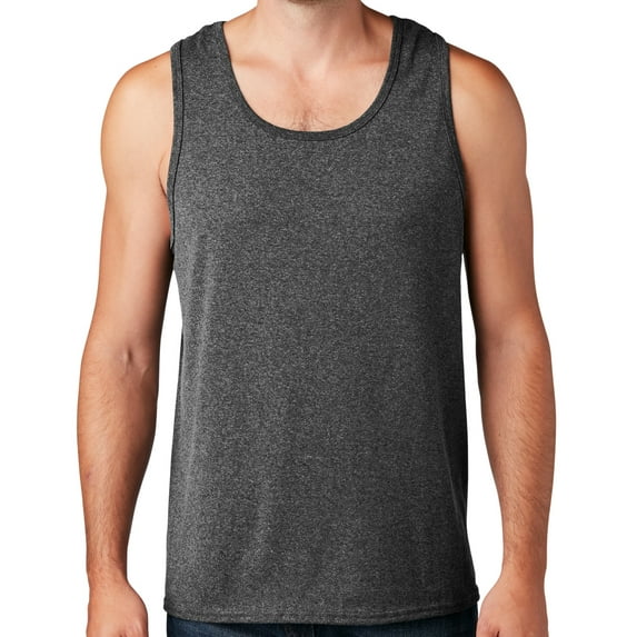 Men's Core Value Mid-weight Tanktop, 3XL Dark Heather Grey