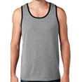 thumbnail image 1 of Men's Core Value Mid-weight Tanktop, XL AThletic Heather/Black, 1 of 3