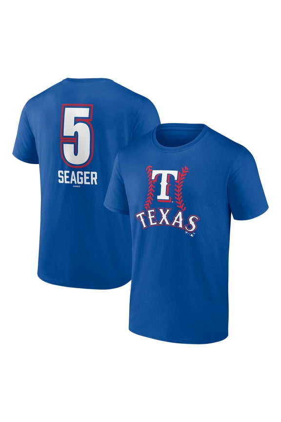 Men's Corey Seager Royal Texas Rangers Fastball Player Name & Number T-Shirt
