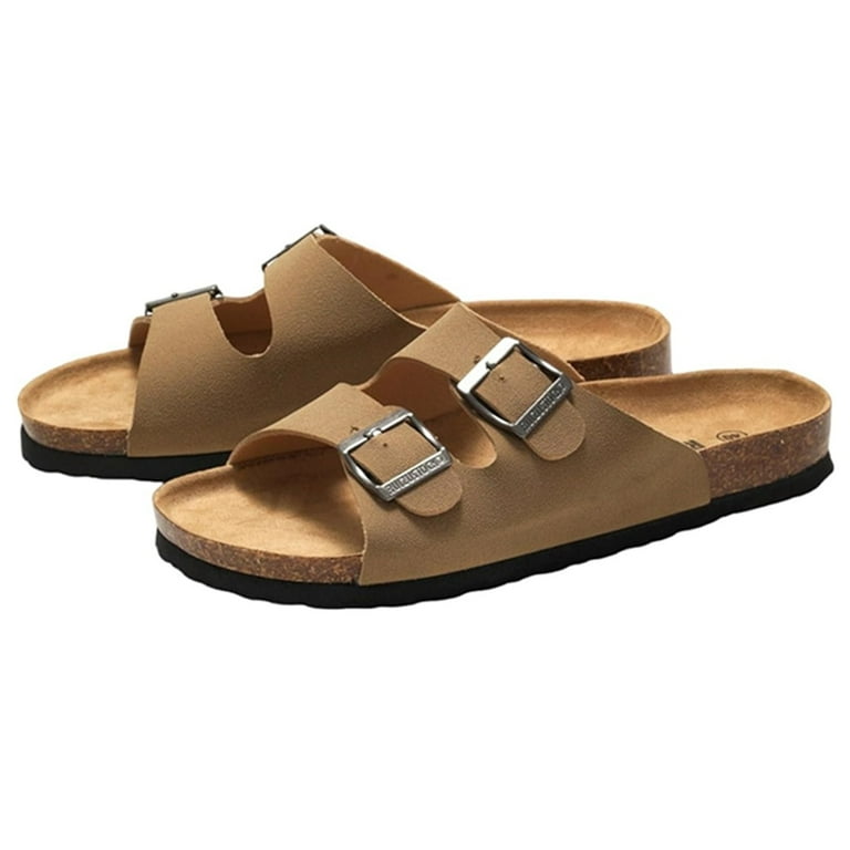 Men s Cork Slippers Outdoor Women Men Couple Beach Sandals