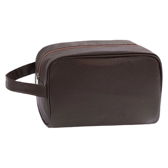 Men's Cosmetic Carry Case Sturdy PU Fabric Quick Access Pockets For Short Journey