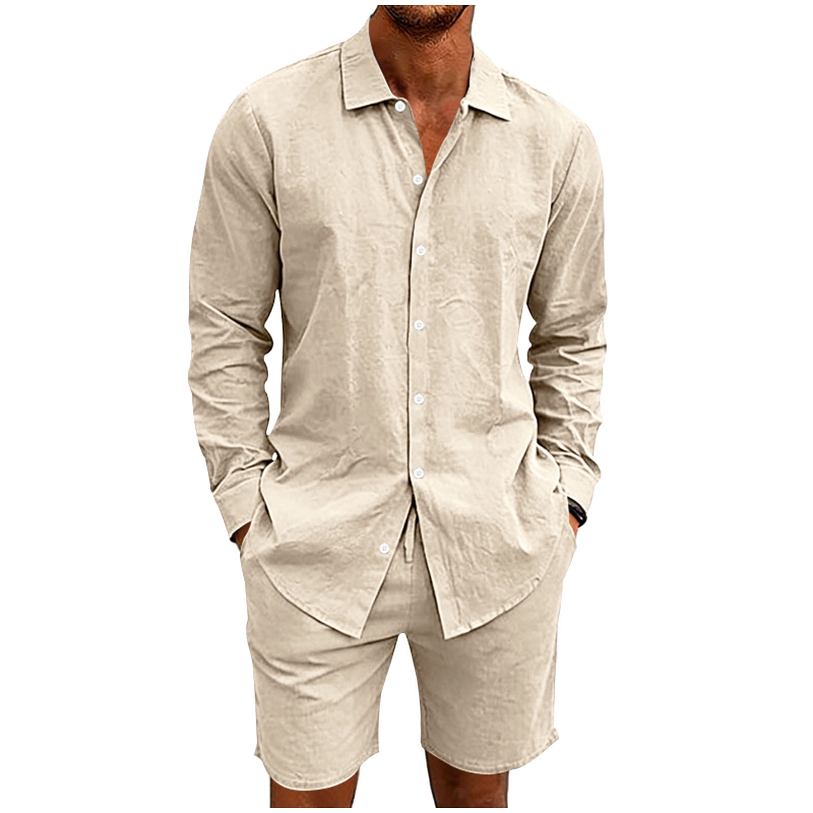 long sleeve dress shirts with shorts Grey Long Sleeve Shirt with Shorts Outfits For Men (63 ideas & outfits)