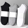 thumbnail image 1 of Men's Cotton Ankle Socks, 6 Pairs Work Athletic Running Moisture Wicking Athletic Socks, 1 of 6