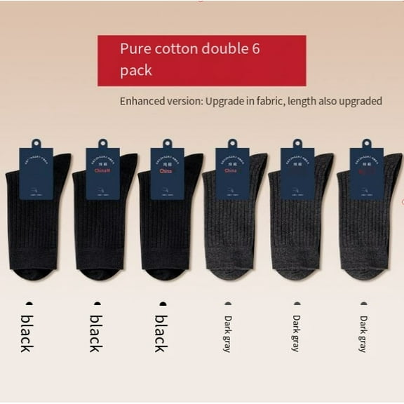 Men's Cotton Ankle Socks Breathable Soft Comfortable Everyday Wear(6 pairs)
