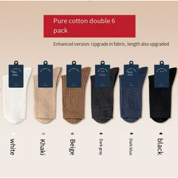 Men's Cotton Ankle Socks Breathable Soft Comfortable Everyday Wear(6 pairs)