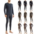 thumbnail image 1 of Men's Cotton Base Layer Long Johns Thermal Underwear Set Top and Bottom Winter Cold Weather Hunting and Skiing, 1 of 3