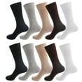 thumbnail image 1 of Men's Cotton Blend Ribbed Dress Socks Value 5-Pack, 1 of 5
