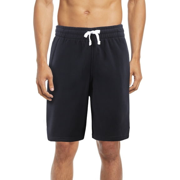 Men's Cotton Blend Soft Fleece Camo Pattern Drawstring Athletic Sweat Shorts (Black, XX-Large)