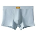 thumbnail image 1 of Men's Cotton Boxer Briefs - Comfortable, Breathable, Light Blue, Size L - Classic Fit, Soft & Durable Underwear for Everyday Wear, 1 of 2