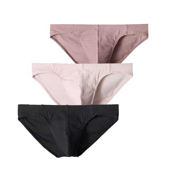 Men's Cotton Brief Underwear,Mid Rise Brief Soft Covered Waistband Moisture Wicking Men Briefs