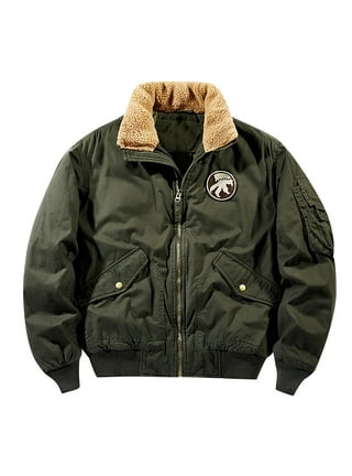 EKLENTSON Men's Winter Jacket Thick Thermal Cotton Warm Fleece Lined Coat  Trucker Lapel Work Cargo Jackets for Men