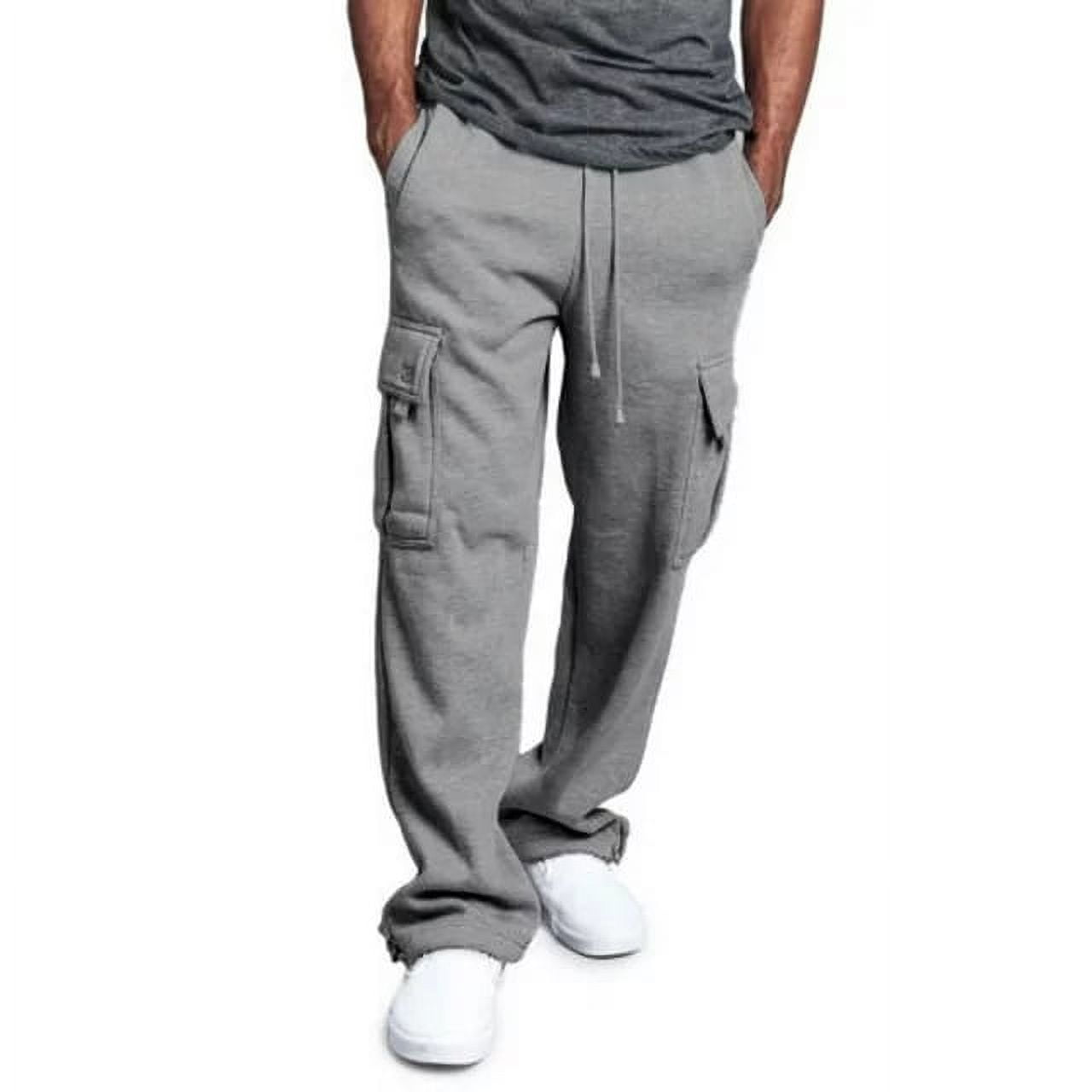 Men's Cotton Casual Sweatpants Yoga Athletic Lounge Trousers Leg Pants