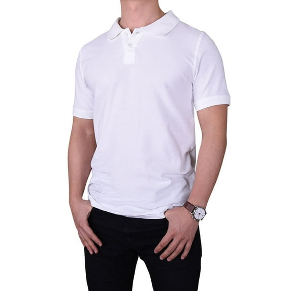Men's Cotton Classic Fit Polo Shirt 3XL, White