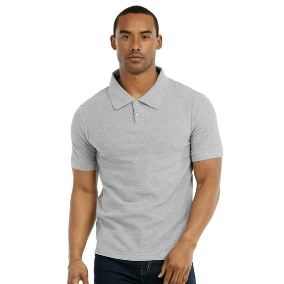 Men's Cotton Classic Fit Polo Shirt M, H.Grey