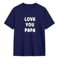 thumbnail image 1 of Men's Cotton Crew Neck Fashion T-shirts -- Navy, XX-Large, 1 of 1