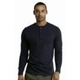 thumbnail image 1 of Men's Cotton Crew Neck Long Sleeve Henley Shirt/T Shirts, Navy 3XL, 1 Pack, 1 of 3