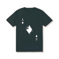 thumbnail image 1 of Men's Cotton Crew Neck T-Shirt with Bold Spade Ace Graphic Print - Regular Fit, Stretch Knit Fabric, White Casual Short Sleeve Top for All Seasons, Plus Size Available, Summer Clothing, 1 of 8