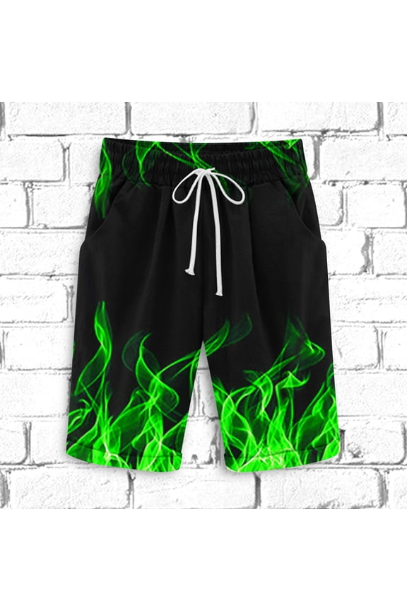 Men's Cotton Drawstring Breathable Lightweight Shorts Elastic Waist Loose Shorts Casual Daily Running Hiking Shorts with Pockets