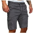 thumbnail image 1 of Men's Cotton Drawstring Short Workout Running Shorts Lightweight Breathable Gym Athletic Shorts 5 inch Inseam Short Men with Pockets, 1 of 4