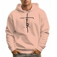 thumbnail image 1 of Men's Cotton FAITH LETTERS Hoodie 330g Thick Pocket Hood, 1 of 16