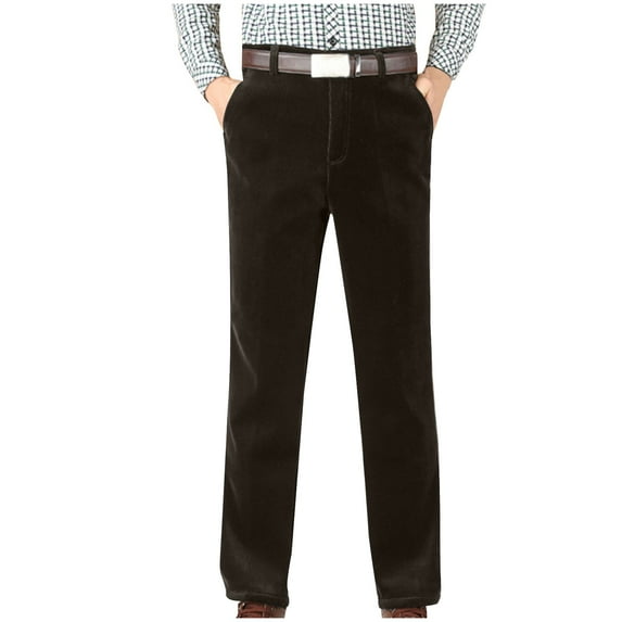 Men's Cotton Fit Corduroy Pant Straight-Leg Corduroy Pant for Men