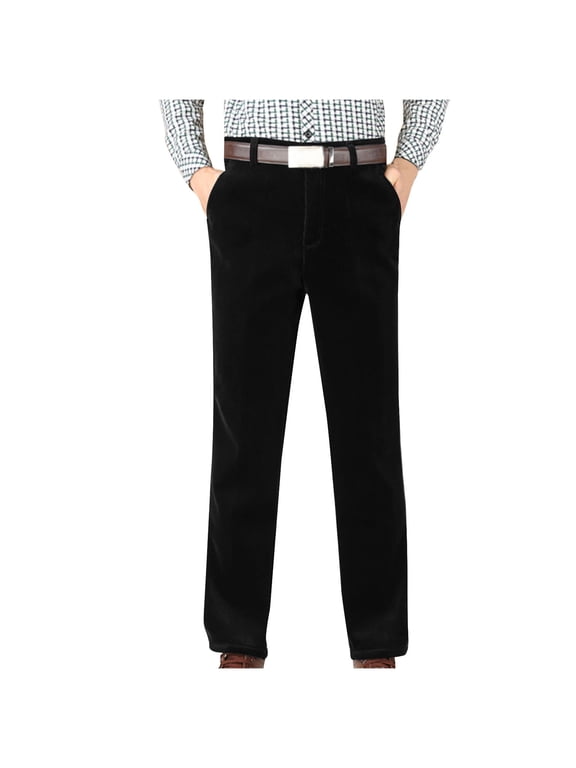 Men's Cotton Fit Corduroy Pant Straight-Leg Corduroy Pant for Men