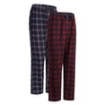 thumbnail image 1 of GLOBAL Men's Cotton Flannel Pajama Bottoms - Plaid Pajama Pants for Men with Pockets - Lounge & Sleep PJ Bottoms,2-Pack, 1 of 4