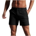 thumbnail image 1 of Men's Cotton Flat Front Golf Shorts Old Money Style 5" Inseam Summer Quick Dry Performance Short Pants Elastic Waistband Belt Loops Casual Outdoor Shorts for Vacation, 1 of 7