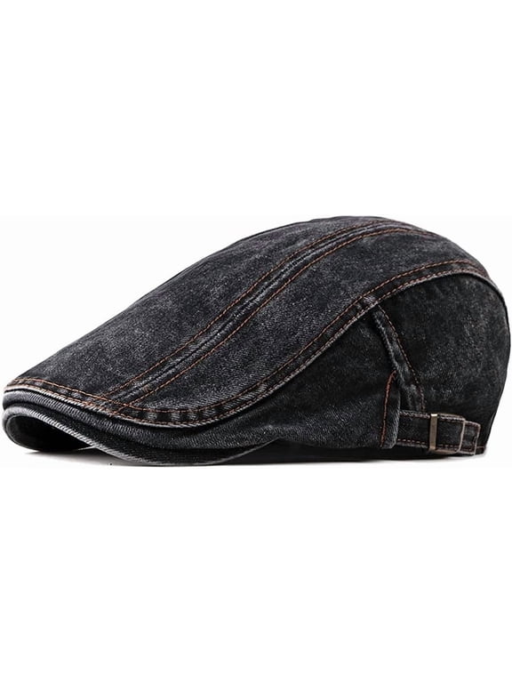 Men's Cotton Flat Ivy Gatsby Newsboy Driving Hat Adjustable Irish Cabbie Ivy Driving Hunting Cap