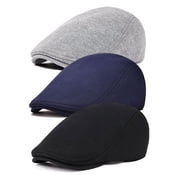 ZHUYING Flat Ivy Gatsby Newsboy Driving Elastic Male Hat