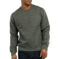thumbnail image 1 of Men's Cotton Fleece Sweatshirt Heavyweight Crew Neck Long Sleeve Tops S-3XL Regular Big & Tall Plain Menswear Simple Solid Sweaters Hoodie Pullover, 1 of 4