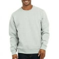 thumbnail image 1 of Men's Cotton Fleece Sweatshirt Heavyweight Crew Neck Long Sleeve Tops S-3XL Regular Big & Tall Plain Menswear Simple Solid Sweaters Hoodie Pullover, 1 of 4