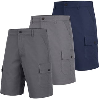Men's Cotton Flex Stretch Cargo Shorts W/o Belt (3-Pack)