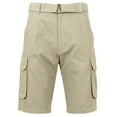 thumbnail image 1 of Men's Cotton Flex Stretch Cargo Shorts With Belt (Sizes, 30-42), 1 of 7